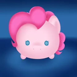 Size: 2449x2449 | Tagged: safe, artist:zigrock, derpibooru import, pinkie pie, earth pony, pony, beady eyes, blob, blob ponies, female, image, looking at you, mare, png, solo, tsum tsum