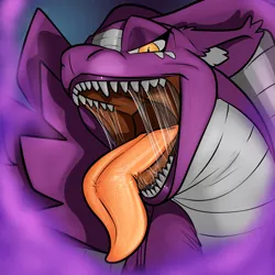 Size: 2000x2000 | Tagged: suggestive, artist:akudrache, derpibooru import, oc, oc:pheromone sphinx, hybrid, snake, sphinx, breath, commission, drool, fangs, female, image, implied vore, lips, looking at you, mawshot, mist, open mouth, pheromones, png, scales, sharp teeth, solo, sphinx oc, spread wings, teeth, tongue out, wings