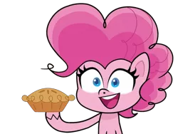 Size: 2279x1714 | Tagged: safe, derpibooru import, edit, edited screencap, screencap, pinkie pie, earth pony, pony, my little pony: pony life, potion mystery, spoiler:pony life s01e13, background removed, food, image, not a vector, pie, png, simple background, transparent background