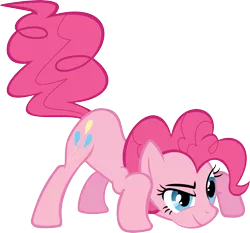 Size: 3999x3732 | Tagged: safe, artist:triox404, derpibooru import, pinkie pie, earth pony, pony, bridle gossip, female, image, mare, png, simple background, solo, transparent background, vector