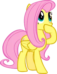 Size: 2147x2792 | Tagged: safe, artist:triox404, derpibooru import, fluttershy, pegasus, pony, season 1, sonic rainboom (episode), female, high res, image, mare, png, simple background, solo, transparent background, vector