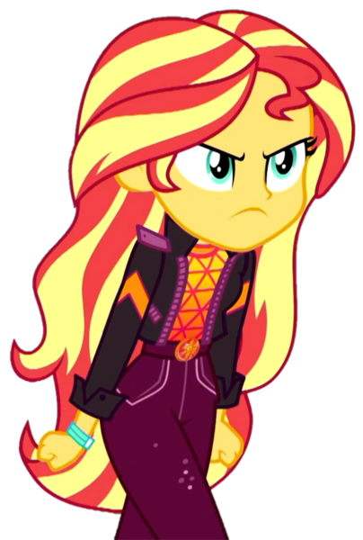 Size: 663x984 | Tagged: safe, artist:legobuilder100, derpibooru import, sunset shimmer, equestria girls, angry, female, image, png, simple background, solo, transparent background