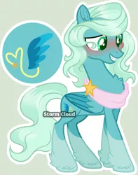 Size: 1174x1487 | Tagged: safe, artist:dinkydoolove, derpibooru import, oc, unofficial characters only, pegasus, pony, base used, blushing, clothes, feathered fetlocks, female, grin, image, mare, offspring, parent:sky stinger, parent:vapor trail, parents:vaporsky, pegasus oc, png, scarf, simple background, smiling, solo, wings