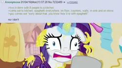 Size: 1336x748 | Tagged: safe, derpibooru import, rarity, 4chan, 4chan screencap, food, image, pasta, png, spaghetti