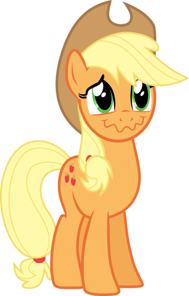 Size: 1957x3065 | Tagged: safe, artist:xxphantomxxx, derpibooru import, applejack, earth pony, pony, .svg available, applejack's hat, cowboy hat, female, hat, image, mare, png, simple background, solo, transparent background, vector, wavy mouth