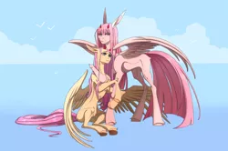 Size: 6777x4500 | Tagged: safe, artist:1an1, derpibooru import, ponified, pegasus, pony, anime, darling in the franxx, image, png, zero two (darling in the franxx)