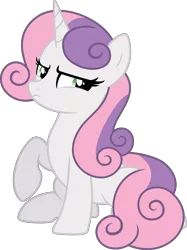 Size: 3768x5046 | Tagged: safe, artist:kojibiose, derpibooru import, sweetie belle, pony, unicorn, absurd resolution, female, frown, full body, hooves, horn, image, mare, older, older sweetie belle, png, raised hoof, show accurate, simple background, sitting, solo, tail, transparent background, two toned mane, two toned tail, vector