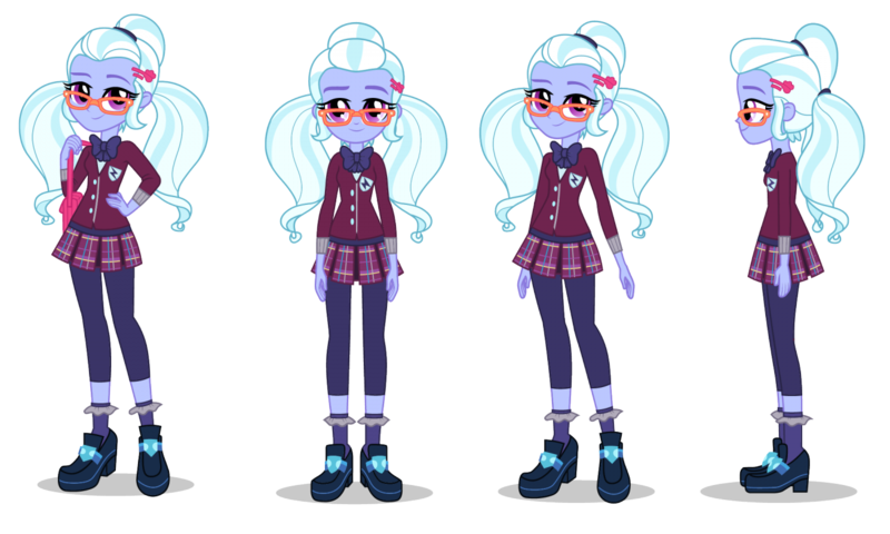 Size: 1400x840 | Tagged: dead source, safe, derpibooru import, official, sugarcoat, equestria girls, friendship games, bag, clothes, crystal prep academy uniform, cute, female, glasses, hairpin, hand on hip, image, looking at you, pigtails, plaid skirt, pleated skirt, png, poses, school uniform, shoes, sideview, simple background, skirt, smiling, socks, solo, sugarcute, white background