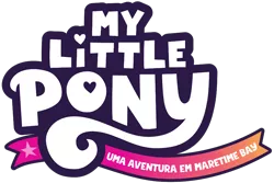 Size: 1148x765 | Tagged: safe, derpibooru import, official, my little pony: a new generation, 2d, cropped, food, g5, heart, image, localized, logo, my little pony logo, my little pony: a maretime bay adventure, my little pony: a maretime bay adventure logo, my little pony: a new generation logo, name, no pony, orange, pink, png, portuguese, resized, ribbon, simple background, stars, title, translation, transparent background