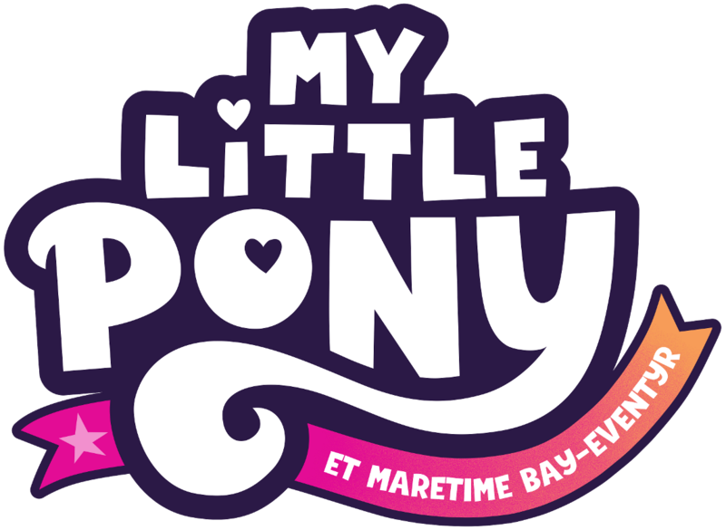 Size: 1148x840 | Tagged: safe, derpibooru import, official, my little pony: a new generation, 2d, cropped, danish, denmark, food, g5, heart, image, localized, logo, my little pony logo, my little pony: a maretime bay adventure, my little pony: a maretime bay adventure logo, my little pony: a new generation logo, no pony, orange, pink, png, resized, ribbon, simple background, stars, translation, transparent background