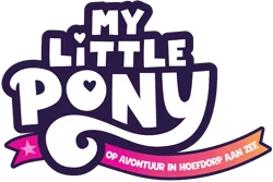 Size: 1148x768 | Tagged: safe, derpibooru import, my little pony: a new generation, 2d, dutch, food, g5, heart, image, localized, logo, my little pony logo, my little pony: a maretime bay adventure, my little pony: a maretime bay adventure logo, my little pony: a new generation logo, netherlands, no pony, orange, pink, png, ribbon, simple background, stars, translation, transparent background