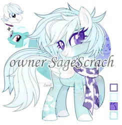 Size: 1920x1969 | Tagged: safe, artist:hoochuu, artist:lazuli0209, derpibooru import, double diamond, fleetfoot, oc, pegasus, pony, abstract background, base used, clothes, eyelashes, female, fusion, image, jpeg, mare, pegasus oc, raised hoof, reference sheet, scarf, screencap reference, smiling, wings