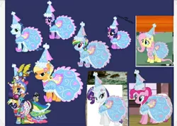 Size: 560x398 | Tagged: safe, artist:darlycatmake, derpibooru import, applejack, derpy hooves, fluttershy, pinkie pie, rainbow dash, rarity, smarty pants, soarin', twilight sparkle, alicorn, earth pony, pegasus, pony, unicorn, applejack also dresses in style, clothes, crossdressing, cute, dashabetes, dress, dressup, embarrassed, female, froufrou glittery lacy outfit, gala dress, happy, image, jackabetes, jpeg, looking at each other, looking at someone, looking at you, male, mare, rainbow dash always dresses in style, raribetes, shipping, smiling, smiling at you, smirk, stallion, sunglasses, twiabetes, younger