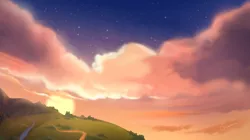 Size: 8910x4980 | Tagged: safe, artist:ottava, edit, editor:unofficial edits thread, absurd resolution, cloud, eyes closed, image, no pony, png, scenery, sky, stars, sun, sunset