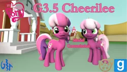 Size: 1920x1080 | Tagged: safe, artist:gameact3, derpibooru import, cheerilee, cheerilee (g3), earth pony, pony, 3d, 3d model, cheeribetes, cute, female, g3, g3 cheeribetes, g3 to g4, g3.5, g3.5 to g4, g4, generation leap, generational ponidox, gmod, image, mare, model, my little pony logo, png, ponyville, ponyville schoolhouse, school, smiling, source filmmaker