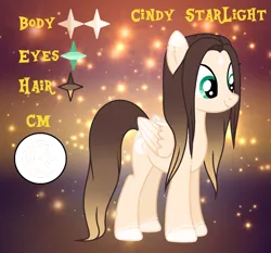Size: 1280x1191 | Tagged: safe, artist:cindydreamlight, derpibooru import, oc, oc:cindy, pegasus, pony, female, image, mare, png, reference sheet, solo