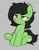 Size: 399x508 | Tagged: safe, artist:shinodage, derpibooru import, ponerpics import, oc, oc:anonfilly, unofficial characters only, pony, aggie.io, blushing, female, filly, foal, gray background, heart, heart hoof, image, mare, png, simple background, sitting, solo, underhoof