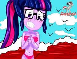 Size: 3900x3000 | Tagged: suggestive, artist:kamikiku, derpibooru import, sci-twi, twilight sparkle, equestria girls, legend of everfree, image, jpeg