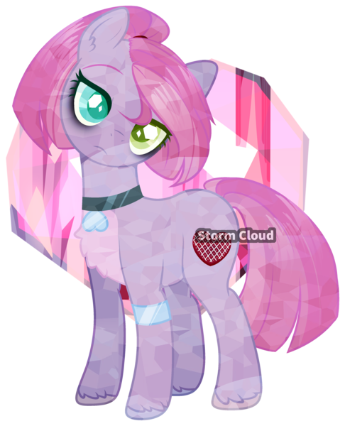 Size: 3027x3735 | Tagged: safe, artist:dinkydoolove, derpibooru import, oc, unofficial characters only, earth pony, pony, bags under eyes, base used, choker, earth pony oc, image, offspring, parent:party favor, parent:pinkie pie, parents:partypie, png, simple background, solo, transparent background