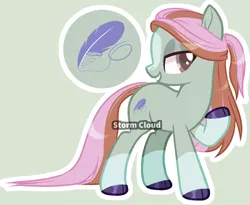 Size: 1410x1155 | Tagged: safe, artist:dinkydoolove, derpibooru import, oc, oc:fluff feather, unofficial characters only, earth pony, pony, base used, bedroom eyes, earth pony oc, grin, hoof polish, image, offspring, parent:blue bobbin, parent:feather bangs, png, raised hoof, smiling, solo