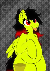 Size: 1640x2360 | Tagged: safe, artist:jay_wackal, derpibooru import, oc, oc:marmalade, unofficial characters only, pegasus, pony, :p, cute, ear piercing, fat, image, nose piercing, piercing, png, pudgy, tongue out