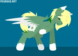 Size: 2496x1796 | Tagged: safe, artist:pegasko, derpibooru import, oc, unofficial characters only, pegasus, blushing, image, lineless, looking down, pegasus oc, png, simple background, solo, vector, wings