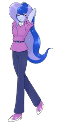 Size: 1029x2201 | Tagged: safe, alternate version, artist:batipin, derpibooru import, princess luna, equestria girls, image, one eye closed, png, simple background, solo, transparent background, vice principal luna