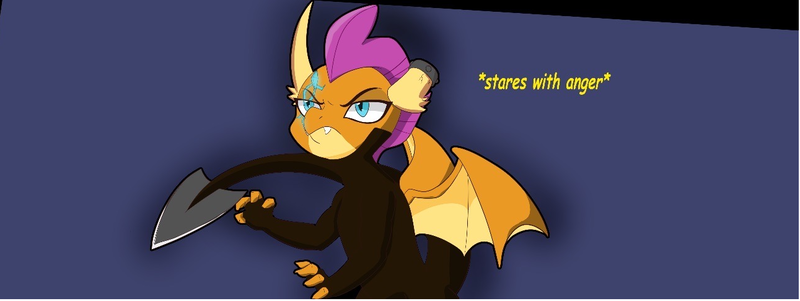 Size: 1291x486 | Tagged: safe, artist:chedx, derpibooru import, smolder, dragon, comic:the storm kingdom, alternate universe, bad end, blade, clothes, crystal of light, dragoness, female, image, png, storm six, the bad guy wins, uniform