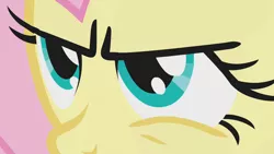 Size: 1280x720 | Tagged: safe, derpibooru import, screencap, fluttershy, pegasus, pony, dragonshy, season 1, angry, badass, close-up, extreme close up, female, flutterbadass, image, mare, png, solo