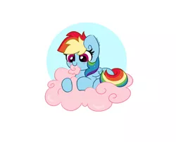 Size: 4650x3735 | Tagged: safe, artist:kittyrosie, derpibooru import, rainbow dash, pegasus, pony, abstract background, cloud, cotton candy, cotton candy cloud, cute, dashabetes, food, image, nom, png, simple background, solo, white background