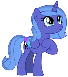 Size: 7078x8000 | Tagged: safe, artist:laszlvfx, derpibooru import, princess luna, pony, absurd resolution, colored wings, image, multicolored wings, png, s1 luna, simple background, solo, transparent background, vector, wings