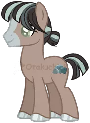 Size: 575x792 | Tagged: safe, artist:otakuchicky1, derpibooru import, oc, oc:ash slate, earth pony, pony, image, male, offspring, parent:marble pie, parent:trouble shoes, parent:troubleshoes clyde, parents:marbleshoes, png, simple background, solo, stallion, transparent background