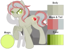 Size: 929x710 | Tagged: safe, artist:otakuchicky1, derpibooru import, oc, oc:roxy, pony, unicorn, female, image, mare, offspring, parent:limestone pie, parent:sandstone, png, reference sheet, solo