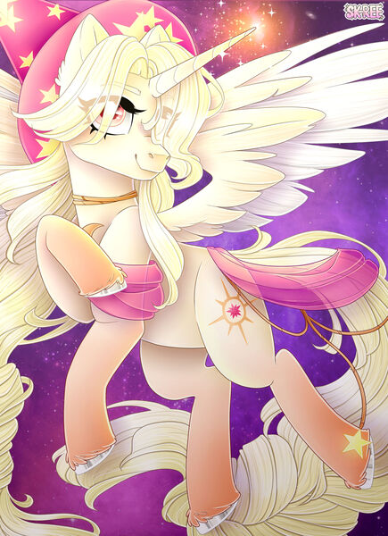 Size: 1920x2647 | Tagged: safe, artist:sk-ree, derpibooru import, oc, oc:luminescent dawn, alicorn, pony, female, image, jpeg, mare, solo