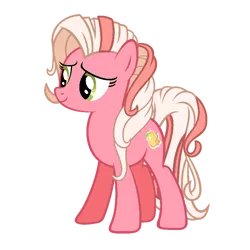 Size: 768x768 | Tagged: safe, artist:colgatestudio67, artist:tzolkine, derpibooru import, edit, peachy pie (g3), earth pony, pony, cute, female, full body, g3, g3 peachybetes, g3 to g4, g4, generation leap, hooves, image, mare, png, recolor, show accurate, simple background, smiling, solo, standing, straight hair, straight mane, straight tail, tail, transparent background, two toned mane, two toned tail, vector