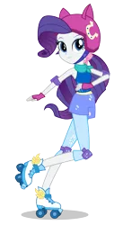 Size: 1095x2000 | Tagged: dead source, safe, derpibooru import, official, rarity, equestria girls, friendship games, canterlot high, clothes, female, friendship games outfit, friendship games speedskating outfit, helmet, image, looking at you, pads, png, raised leg, roller skates, school spirit, simple background, skates, skating, solo, speed skating, speedskating outfit, sporty style, transparent background, tri-cross relay outfit, wondercolts