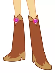 Size: 584x786 | Tagged: safe, derpibooru import, apple bloom, equestria girls, boots, clothes, cowboy boots, high heel boots, image, jpeg, legs, pictures of legs, shoes, solo