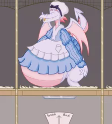 Size: 1608x1777 | Tagged: suggestive, artist:jacalope, derpibooru import, fizzle, crossdressing, egg, image, male, male pregnancy, oviposition, png, pregnant, willy wonka and the chocolate factory