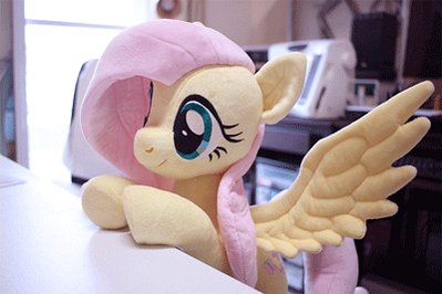 Size: 399x266 | Tagged: safe, artist:nekokevin, derpibooru import, fluttershy, pegasus, image, jpeg, stop motion