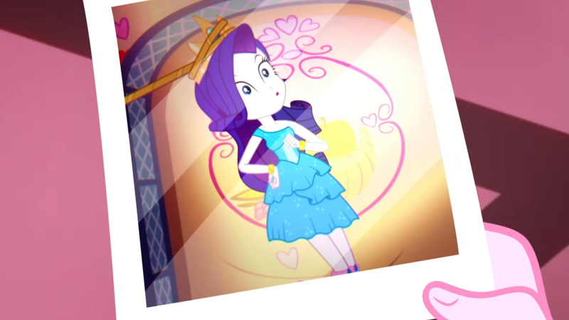 Size: 3410x1920 | Tagged: safe, derpibooru import, screencap, pinkie pie, rarity, a photo booth story, eqg summertime shorts, equestria girls, :o, boots, bracelet, clothes, crown, fall formal outfits, female, high res, image, jewelry, jpeg, lasso, offscreen character, open mouth, photo, regalia, rope, shoes, sleeveless, solo focus