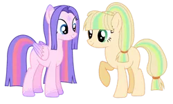Size: 1280x773 | Tagged: safe, artist:cindydreamlight, derpibooru import, oc, unofficial characters only, earth pony, pegasus, pony, female, image, mare, png, simple background, transparent background