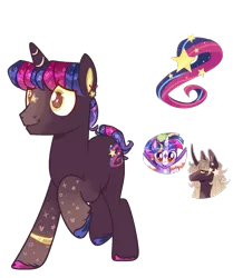 Size: 1305x1564 | Tagged: safe, artist:goldlines005, derpibooru import, oc, oc:glowing star, pony, unicorn, horn, horn ring, image, jewelry, offspring, parent:oc:glowing star, parent:twilight sparkle, parents:canon x oc, png, raised hoof, ring, simple background, smiling, transparent background, unicorn oc