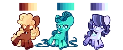 Size: 614x251 | Tagged: safe, artist:goldlines005, derpibooru import, oc, unofficial characters only, earth pony, pony, unicorn, base used, earth pony oc, horn, image, png, simple background, transparent background, unicorn oc