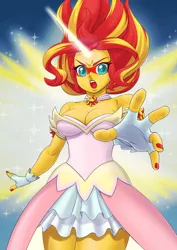 Size: 2893x4092 | Tagged: safe, artist:brother-tico, derpibooru import, sunset shimmer, equestria girls, breasts, busty sunset shimmer, daydream shimmer, image, jpeg, open mouth