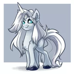 Size: 4000x4000 | Tagged: safe, artist:witchtaunter, derpibooru import, oc, pony, unicorn, chest fluff, commission, ear fluff, female, image, long hair, png, shoulder fluff, simple background, solo, solo female