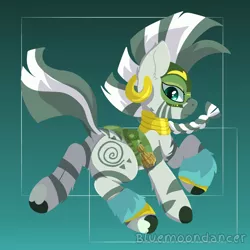 Size: 1640x1639 | Tagged: safe, artist:bluemoon, derpibooru import, zecora, zebra, alternate timeline, chrysalis resistance timeline, image, lineless, png, resistance leader zecora, solo