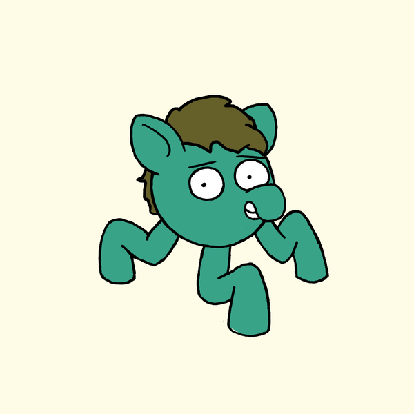 Size: 1000x1000 | Tagged: safe, artist:potatoconnoisseur, derpibooru import, oc, unofficial characters only, crab pony, derpibooru exclusive, grin, image, looking at you, meme, png, smiling, solo