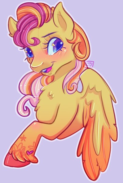 Size: 1378x2039 | Tagged: safe, artist:funkyfurs, derpibooru import, pegasus, pony, colored wings, g3, image, jpeg, pearly pie, solo, wings