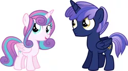 Size: 1850x1032 | Tagged: safe, artist:shakespearicles, artist:whalepornoz, derpibooru import, princess flurry heart, oc, oc:prince nova sparkle, alicorn, pony, fanfic:cat's cradle, alicorn oc, brother, brother and sister, colt, cousins, cute, cutie mark, eyelashes, eyes open, family, female, filly, foal, half-brother, half-cousins, half-siblings, half-sister, heart, horn, image, male, nostrils, offspring, open mouth, parent:shining armor, parent:twilight sparkle, parents:shining sparkle, png, prince, princess, product of incest, product of sparklecest, royalty, shakespearicles, show accurate, siblings, simple background, sister, smiling, stars, wall of tags, white background, wings