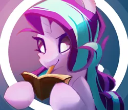 Size: 2516x2160 | Tagged: safe, artist:rainsketch, derpibooru import, starlight glimmer, unicorn, book, image, png, solo